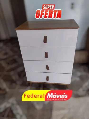 Cômoda 4 Gavetas Nova - Organização com Beleza!