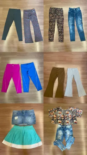 Vendo 25 peças de roupas, semi novas e algumas sem uso.
