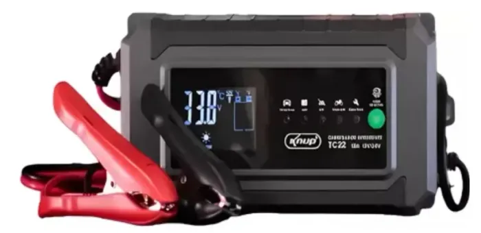 Carregador Inteligente de Bateria Automotiva Knup KP-TC22 12v/24v 10A