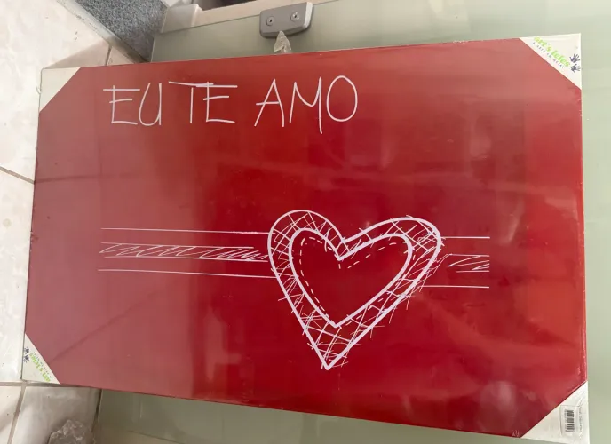 Mural magnético para fotos ou recados