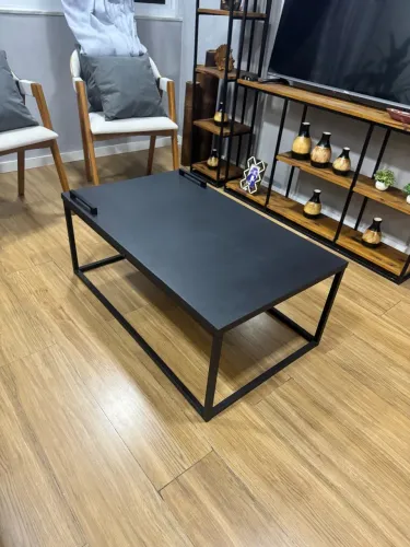 Mesa centro 1m x 60cm preta
