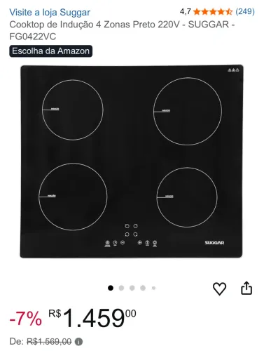 Fogão de Indução Suggar