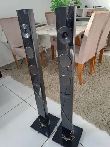 Par de Caixas de Som Torre Samsung para Home Theater (Com Cabos Originais)