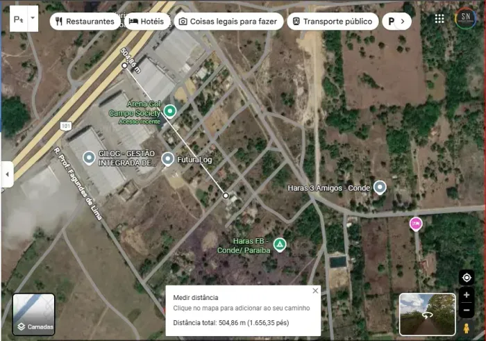 Vende-se em Área Rural /Granja/Harás:  Perto da BR 101 21160m² de Área C/08 Lotes