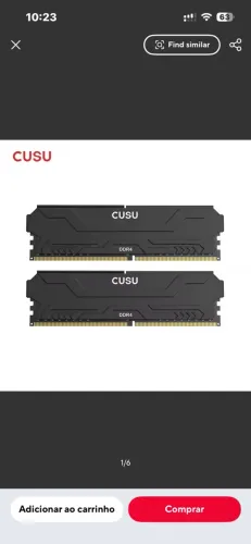 Memória DDR4 - 16GB x 8GB