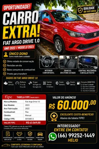 Fiat Argo Drive 1.0 6V Flex 2023