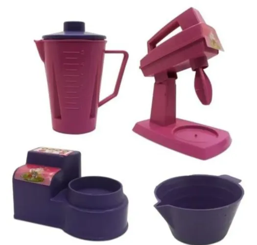 Kit cozinha infantil batedeira e liquidificador brinquedo