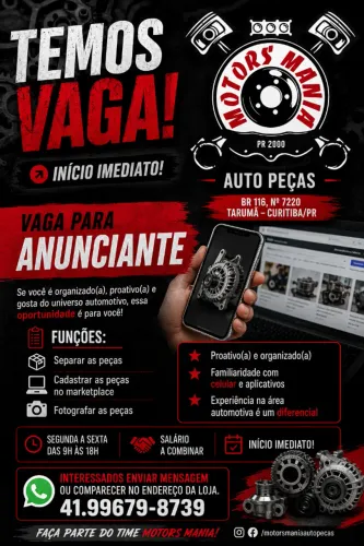 ANUNCIANTE AUTO PEÇAS USADAS - AUXILIAR