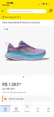 Hoka bondi 8 TAM 39 feminino