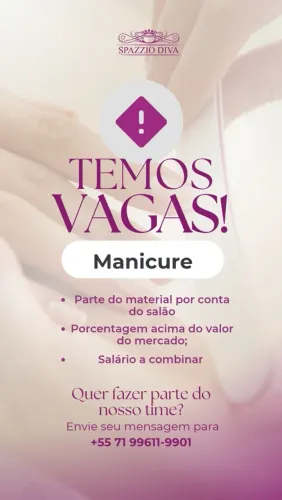 Vaga para Manicure