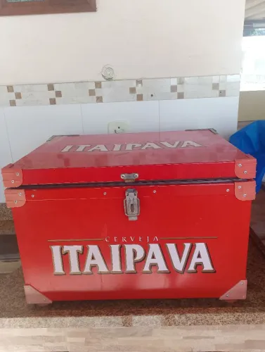 Caixa gelo aço inox.