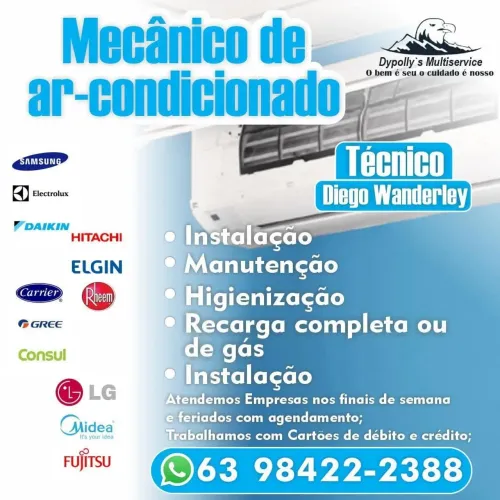 Eletricista e mecânico de ar-condicionado 