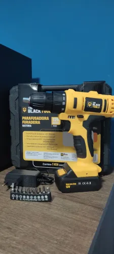 *NOVO* Parafusadeira Furadeira Profissional 12v Com Maleta + Acessórios Últimas Unidades