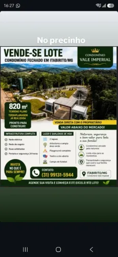 Terreno com vista para o Vale
