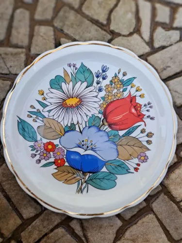 Prato Vintage de Porcelana Inter-American - Década de 60/70 (Perfeito Estado)