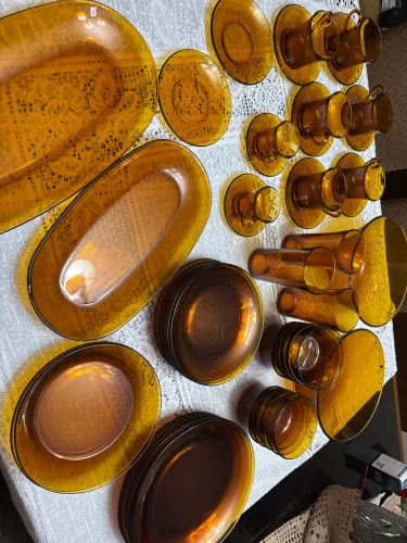 Louças Duralex Âmbar Vintage