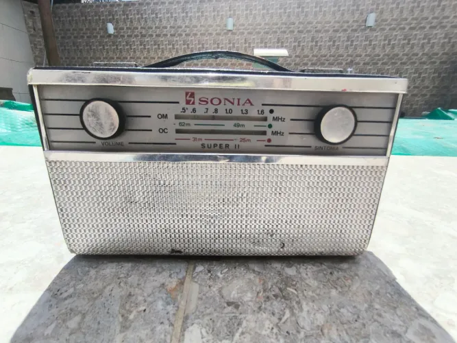Rádio funcionando.