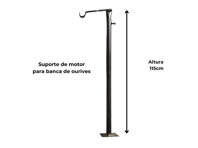 Suporte de motor para banca de ourives