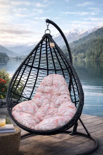 Balanço em corda náutica e fibra sintética 