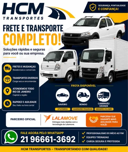 Frete ou aluguel caminhões e utilitários 