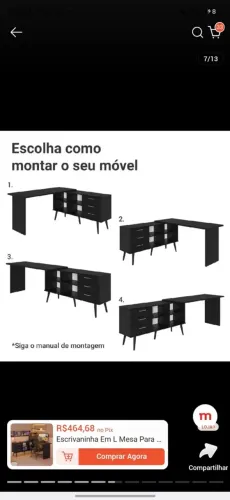 Escrivaninha Madesa Móveis