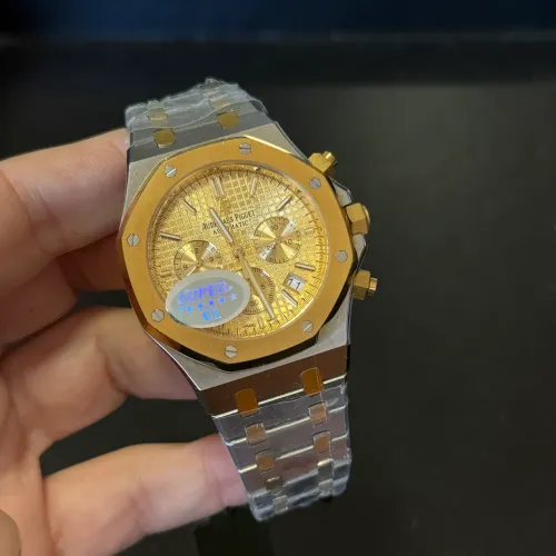 Relógio Masculino Audemars Piguet - Dourado e Prata - Quartzo a Prem AAA+