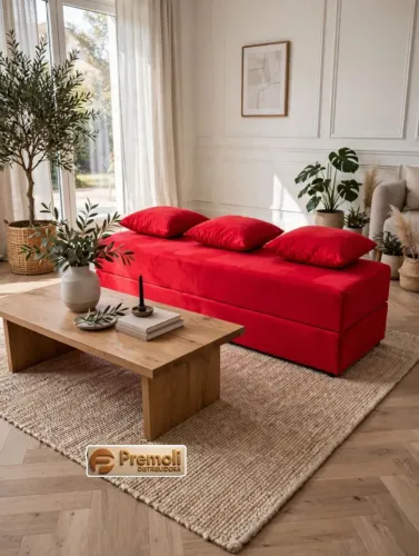 Bicama Suede Premoli Cor Vermelho Podem Ter Variações de Tonalidade