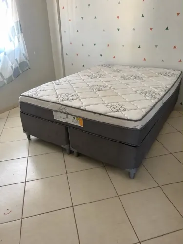 Cama Queen Bipartida + Colchão Montreal Royal Firm 2
