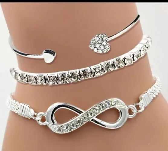 Conjunto pulseiras diamante