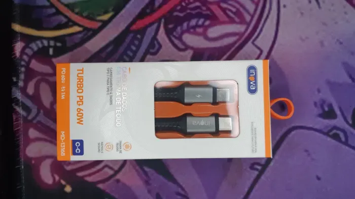 Cabo carregador USB C NOVO