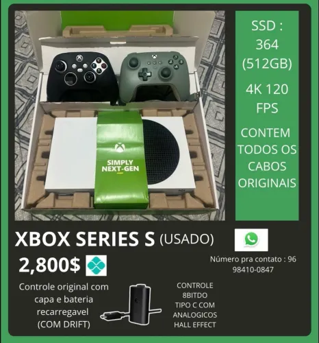 XBOX SS + CONTROLE 8BITDO