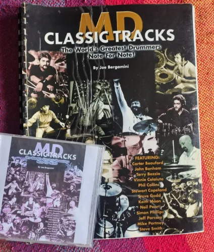 MD CLASSIC TRACKS Partituras de bateria Rock e Fusion + CD