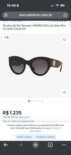 Vendo óculos Versace