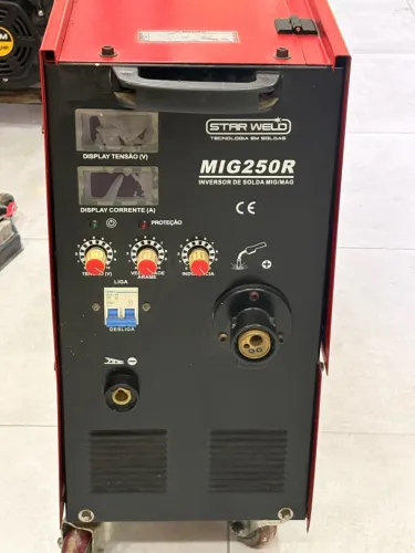 Máquina de solda MIG250R 220V Completa