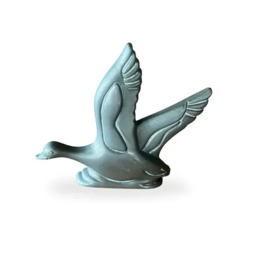 Adorno de pato em ferro