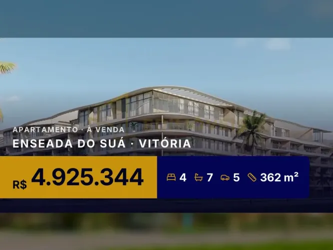 Apartamento de 4 quartos na Enseada do Suá O melhor da orla capixaba ao seu alcance!