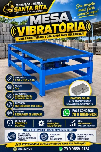 Mesa vibratória