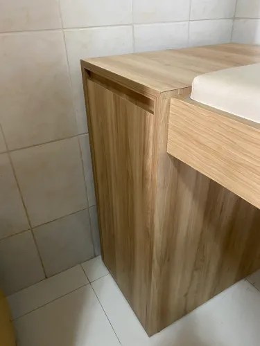 Maca para Fisioterapia/Estética em MDF com Armário Lateral
