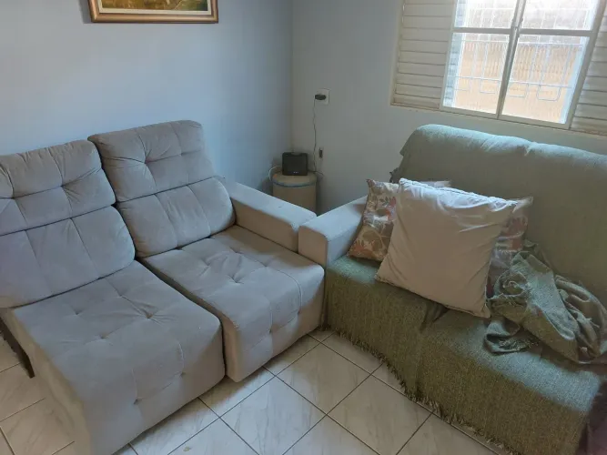Sofa seminovo retratil e reclinavel 4 lugares