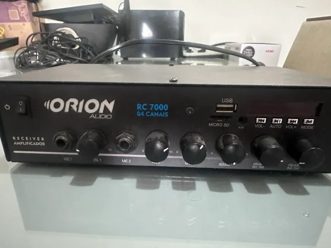 Amplificador de Som Ambiente Orion RC7000 Bluetooth 500W 4 Canais