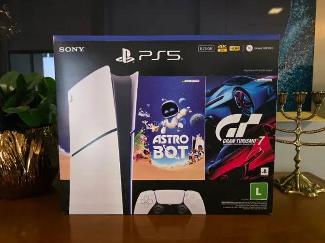 [Novo/Lacrado] PlayStation 5 Slim Digital 825GB - Pacote ASTRO BOT e Gran Turismo 7