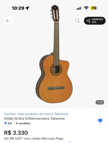 Takamine Gc3ce Violão Clássico Nylon Elétrico Gc3 Ce Natural