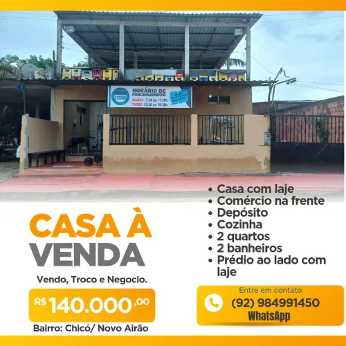 A venda no Bairro do Chicó em Novo Airão.