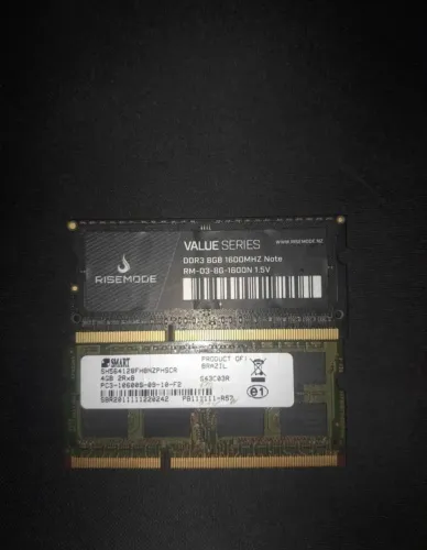 TORRANDO !! Memória RAM notebook DDR3 1600MZ 8GB RISE MODE / 4GB SAMSUNG