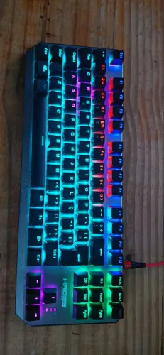 Teclado Gamer Mecânico Randgrid Rainbow Switch Azul Kross