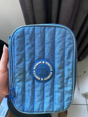 Kit Escolar Rebecca Bonbon Azul Marinho + Estojo Crinkle