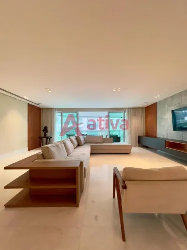 Apartamento residencial com 4 Suítes, piscina e varanda com vista mar no condomínio Mônaco