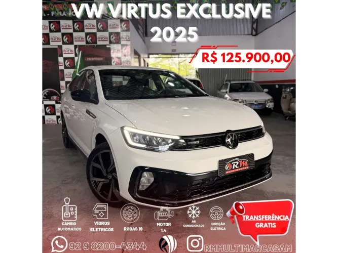 Volkswagen Virtus Exclusive 250tsi 1.4 Flex 16V AUT 2025