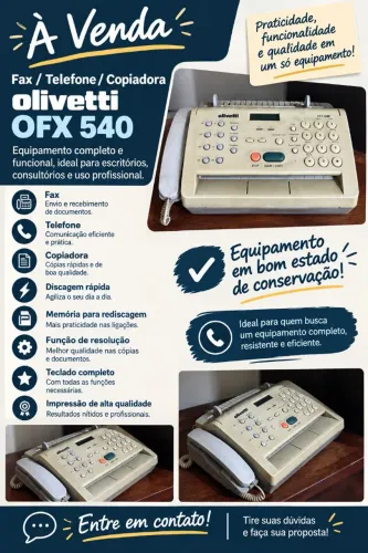 Aparelho de fax. Colecionador. 