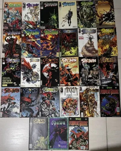 Coleção/Lote HQs Quadrinhos Spawn com 27 Volumes - EM ÓTIMO ESTADO